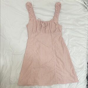 Pink Eyelet Sundress